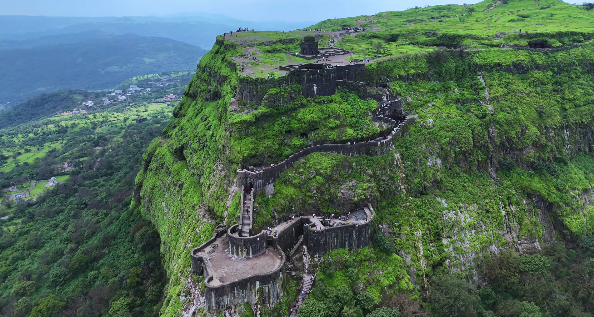 Lohgad Fort Pune aerial view