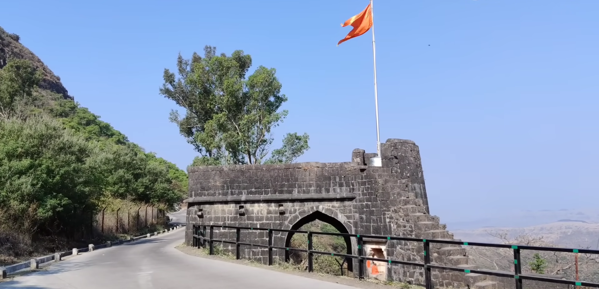 Purandar Fort ancient walls and structures
